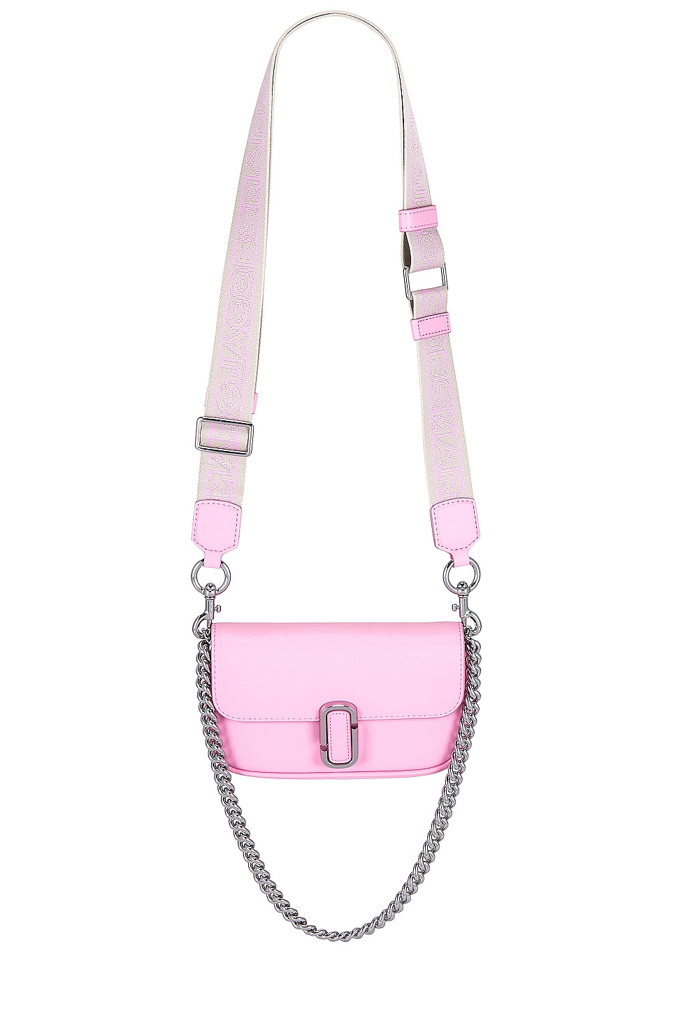 Marc Jacobs The Mini Pillow Shoulder Bag In Bubblegum Leather in
