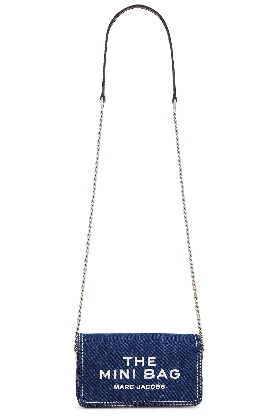 Marc Jacobs The Denim Chain Mini Bag in Dark Wash | REVOLVE