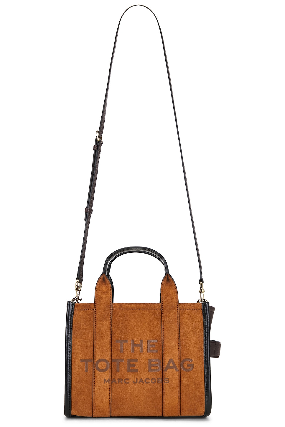 Marc Jacobs The Suede Small Tote Bag in Copper | REVOLVE