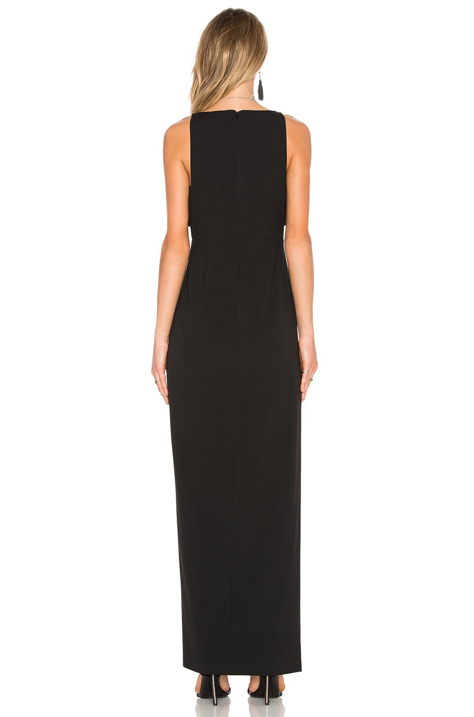 Michelle Mason Geometric Gown in Black | REVOLVE