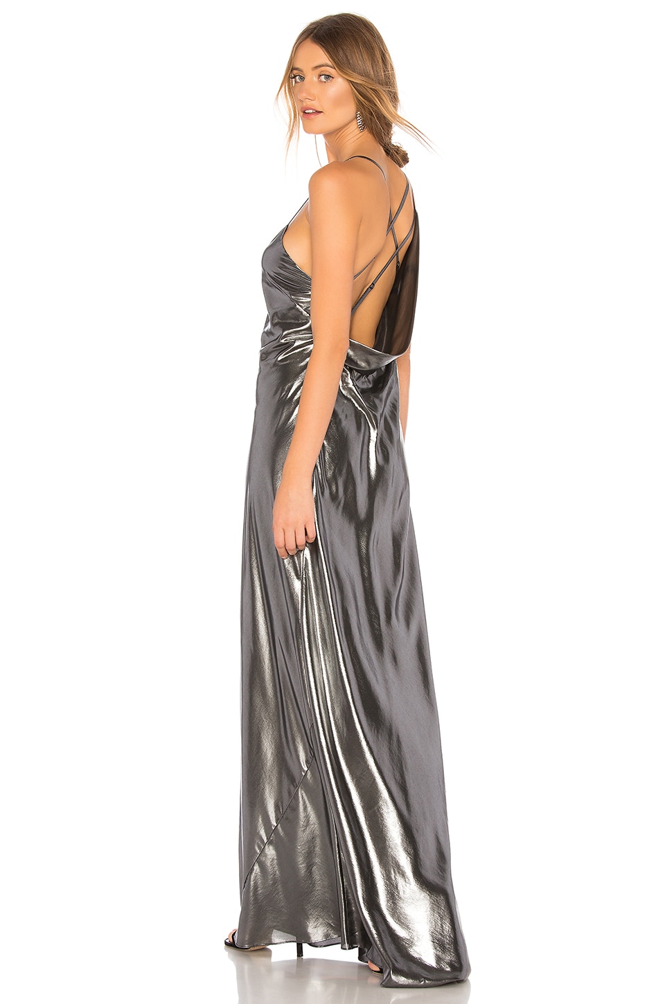 michelle mason silver dress