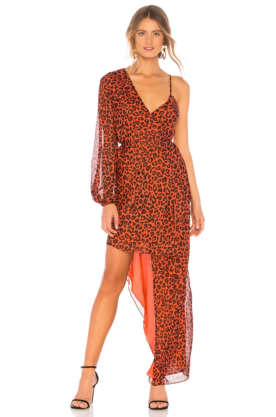 asymmetrical wrap dress