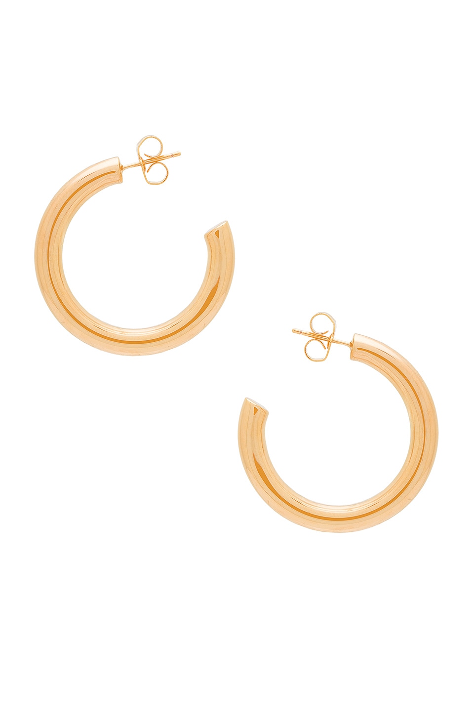 Melanie Auld Mini Modern Hoops in Gold | REVOLVE