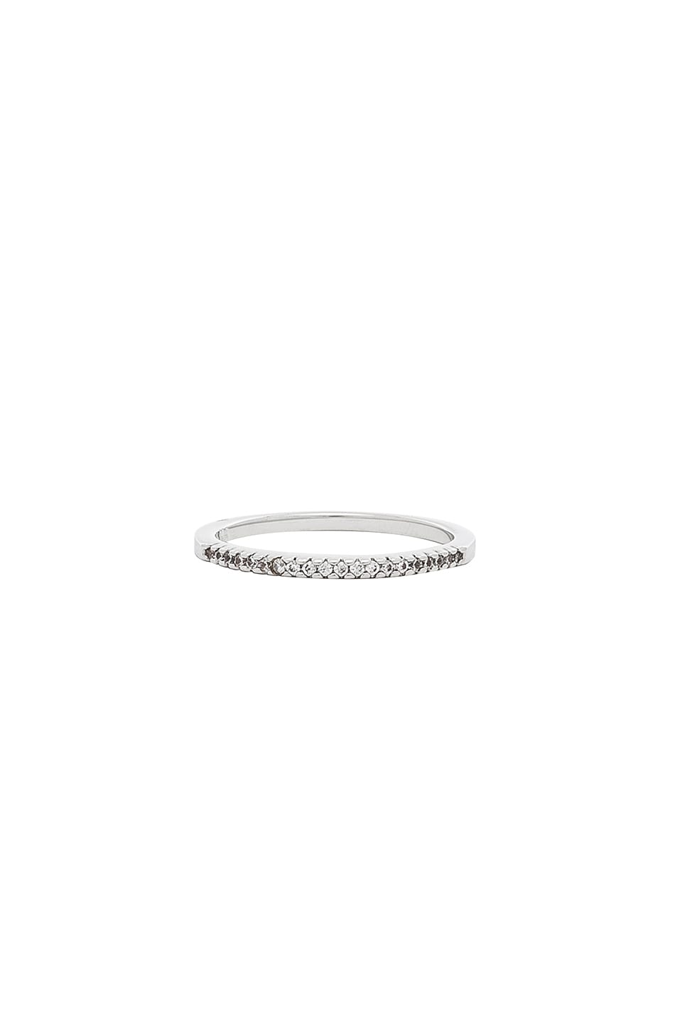 Melanie Auld Pave Dainty Band in Silver | REVOLVE