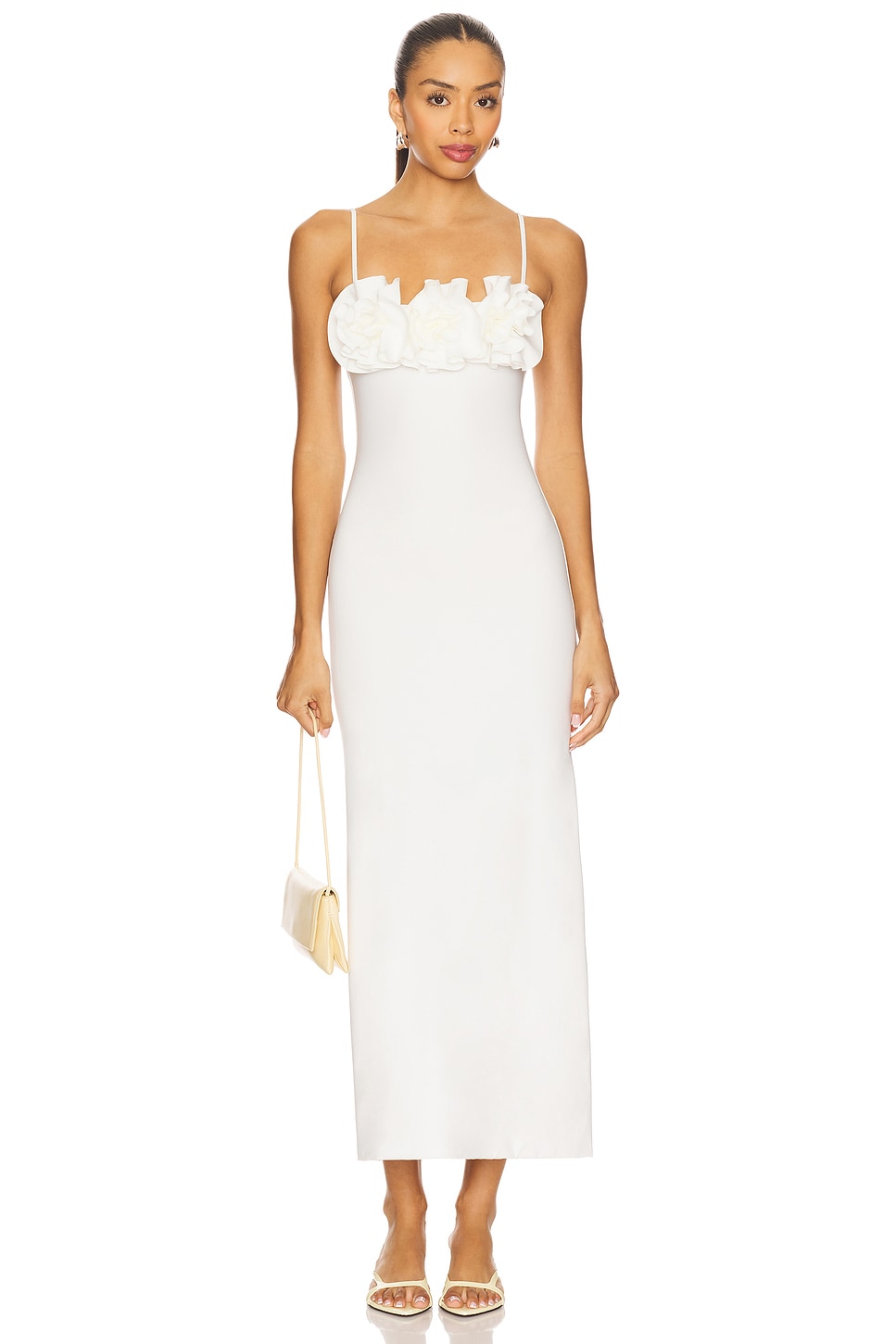 maygel coronel off the shoulder dresses MAYGEL CORONEL Calice off-the-shoulder cutout stretch-jersey maxi dress
