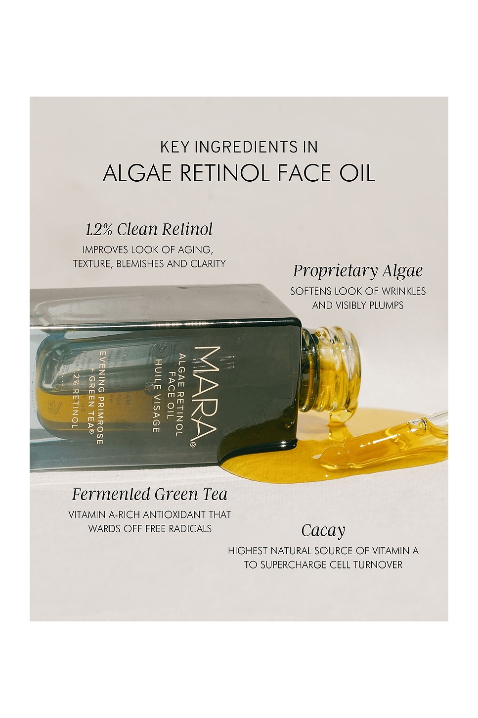 Evening Primrose + Green Tea Algae Retinol Face Oil 15ml - thumbnail 3