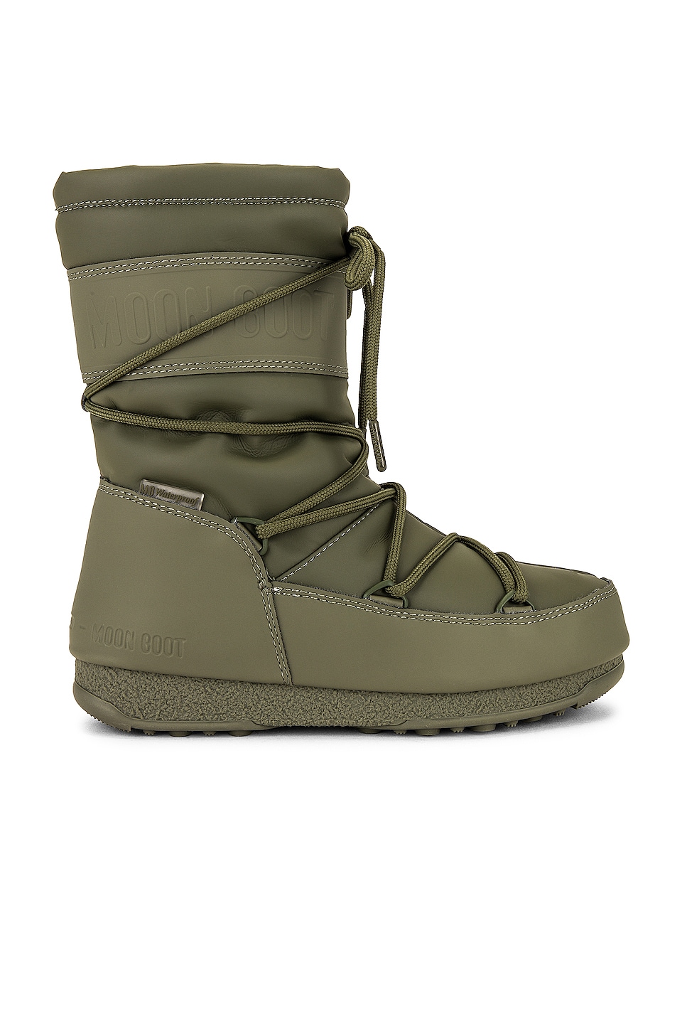 MOON BOOT Mid Rubber WP Boot in Khaki | REVOLVE