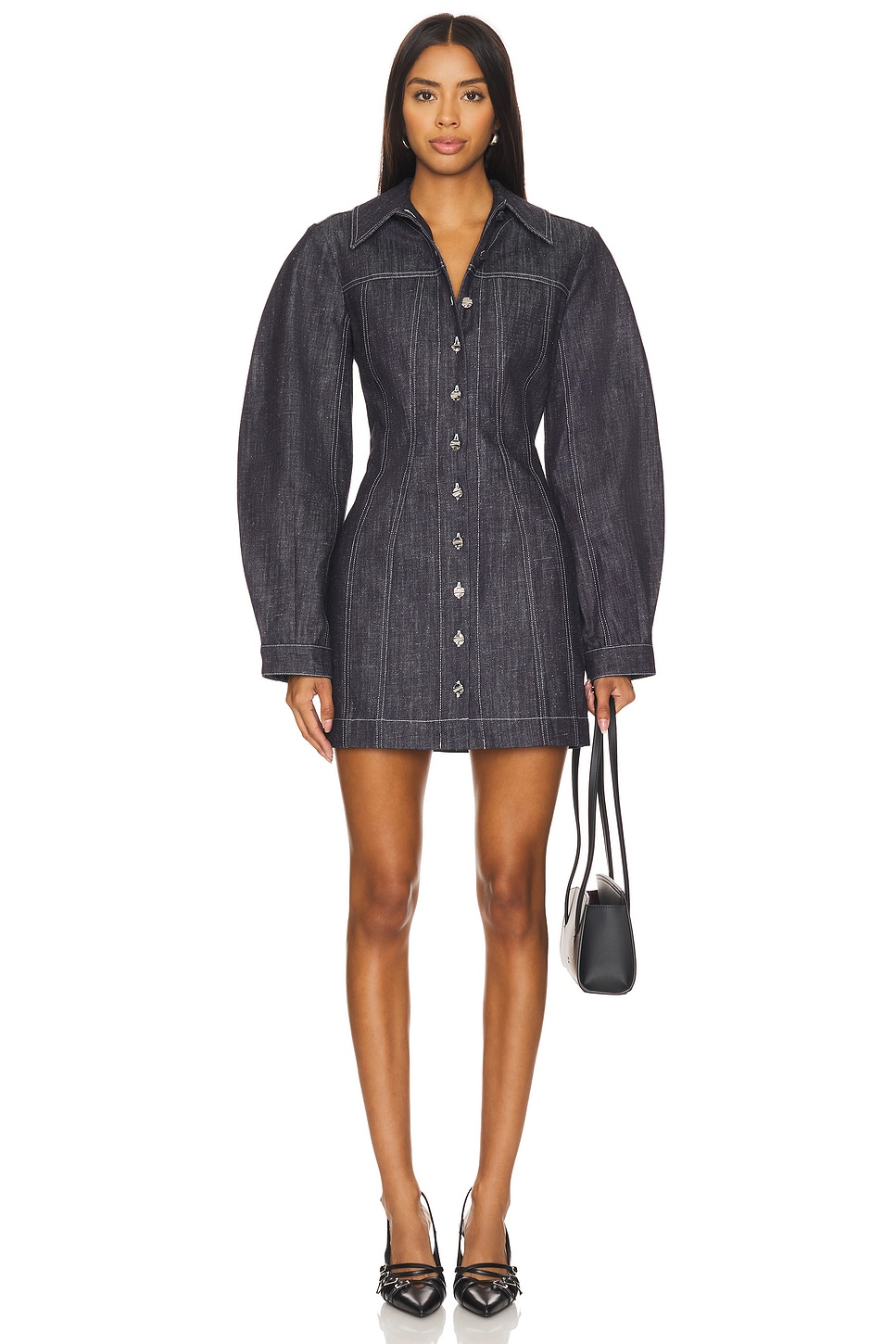 Seamed Mini Dress