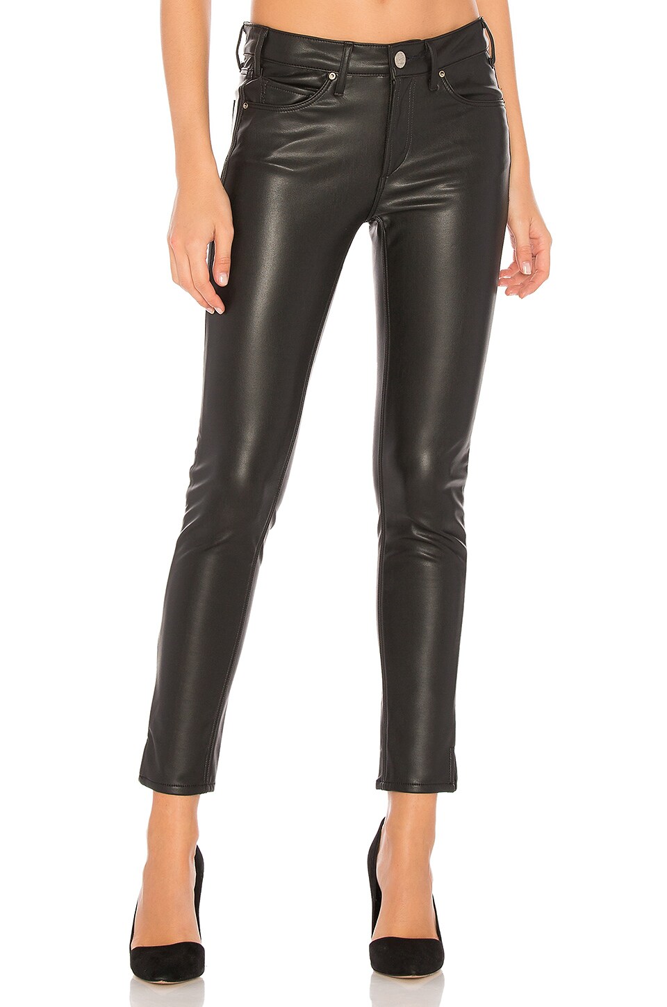 vegan leather jeans