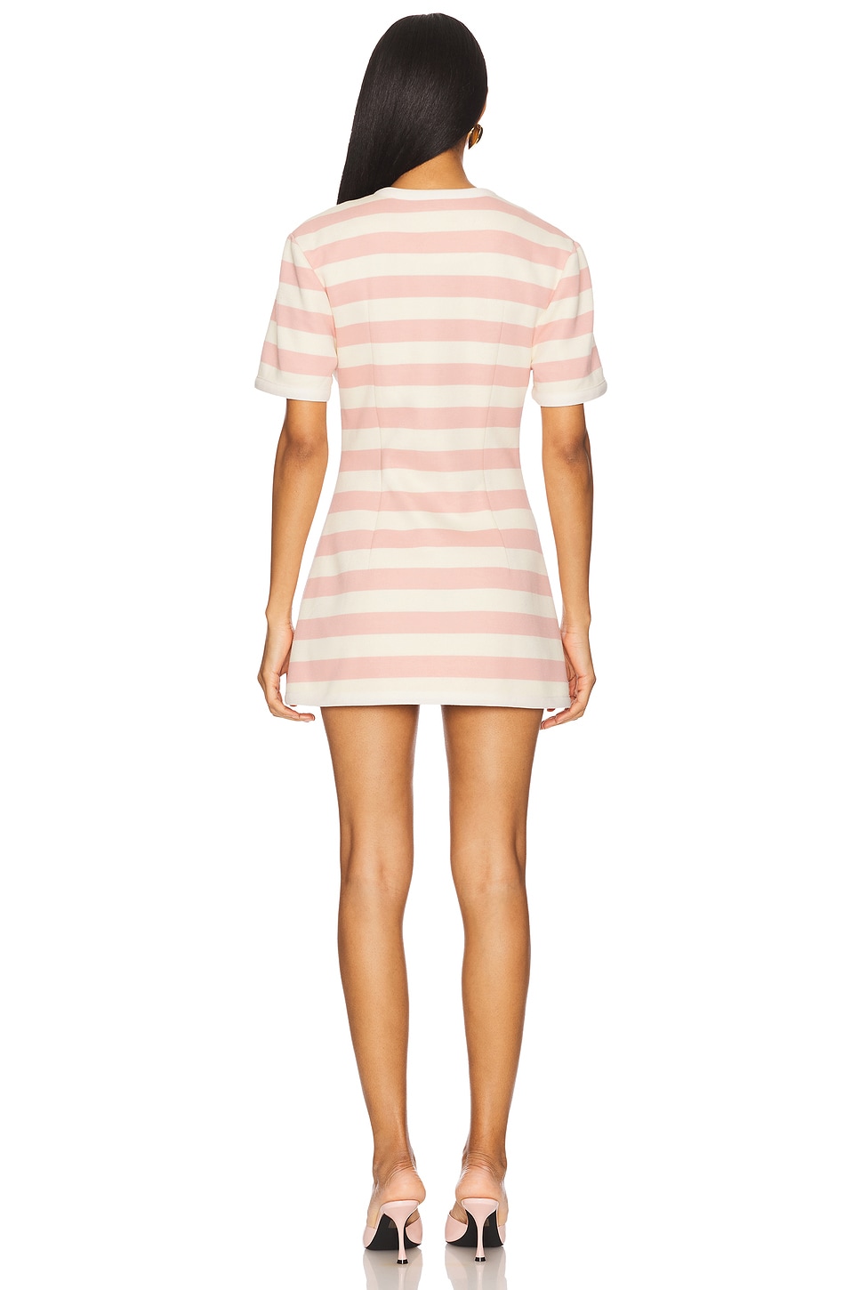 Maude Club Taylor Dress in Pink & Ivory | REVOLVE