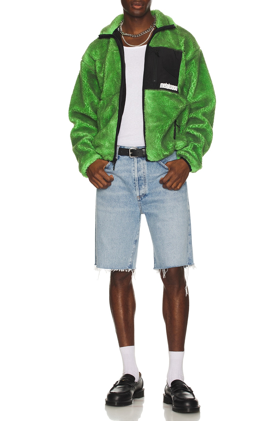 Painted Sherpa Fleece Jacket - Thumbnail 4