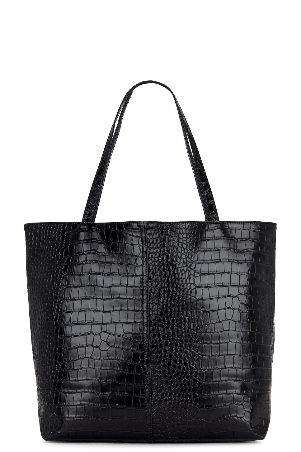 Metal Logo Stud Croc Tote - Thumbnail 2