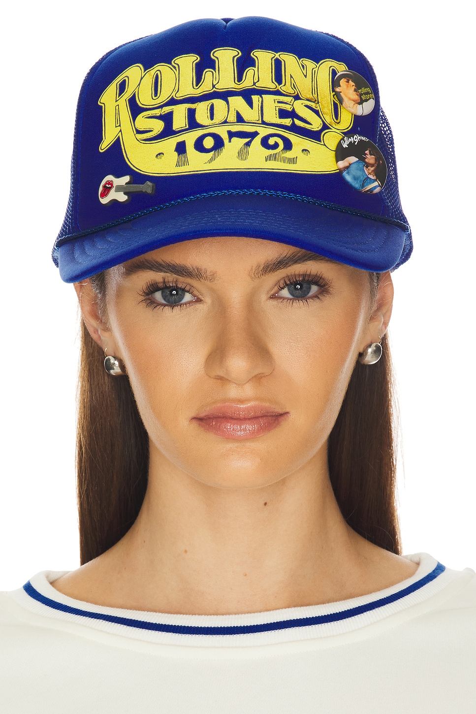 Madeworn Rolling Stones Cap in Royal | REVOLVE