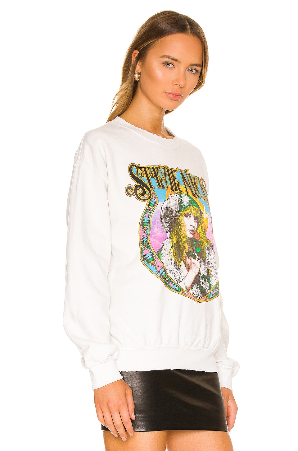 Madeworn Stevie Nicks Crewneck Sweatshirt in Off White