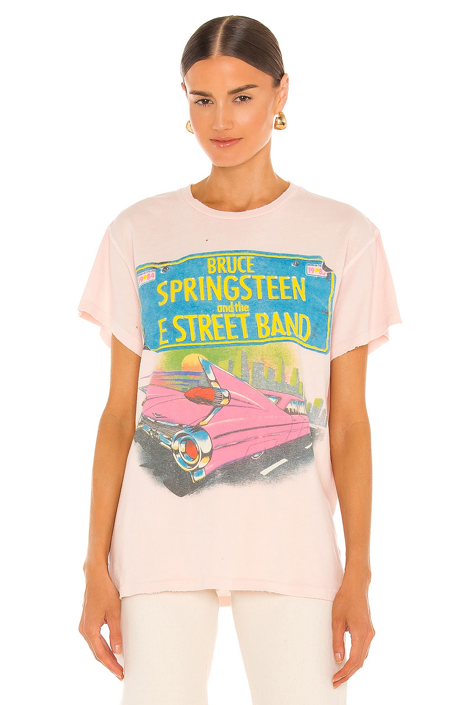 Madeworn Bruce Springsteen Tee in Pink