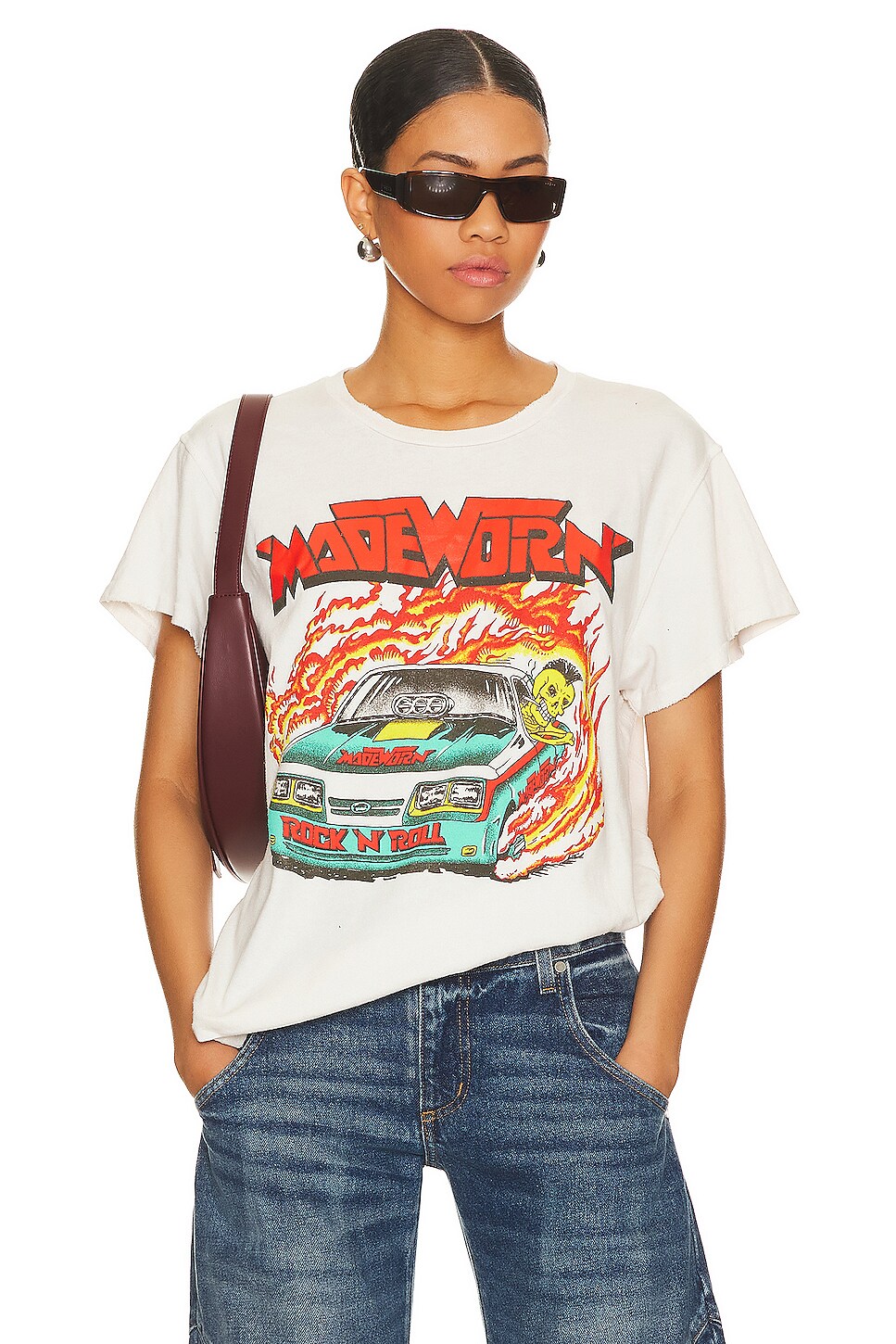 Rock & Roll Tee Shirt Dress (BWD1R07324) main image 1