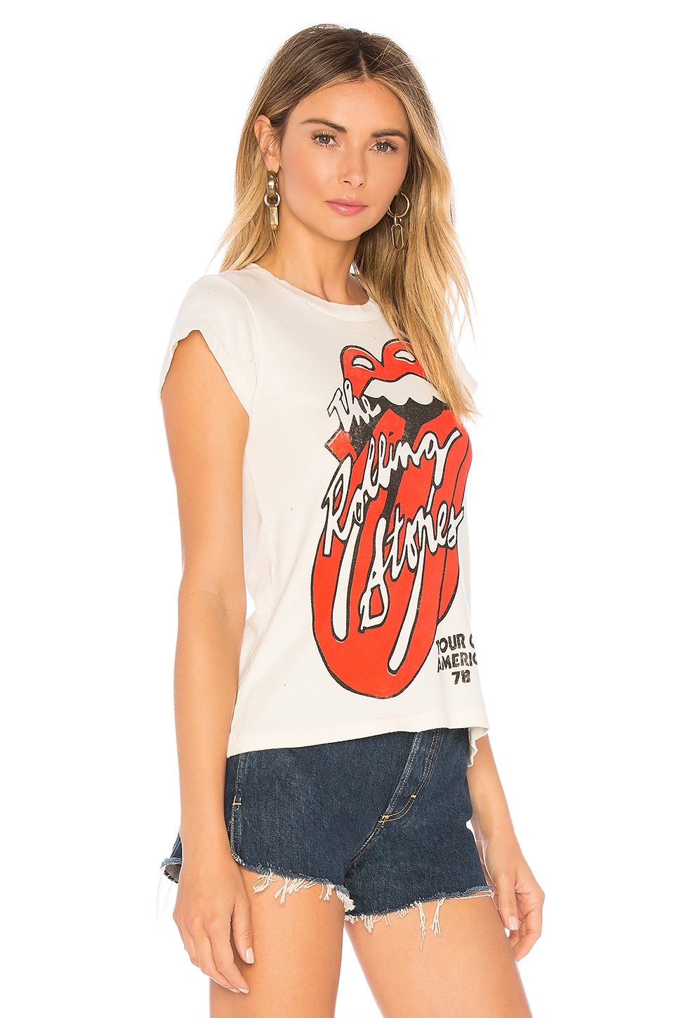 Madeworn The Rolling Stones America '78 Tour Tee in Off White