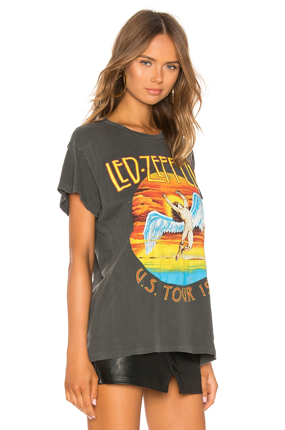 Madeworn Led Zeppelin Unisex Distressed Graphic Tee