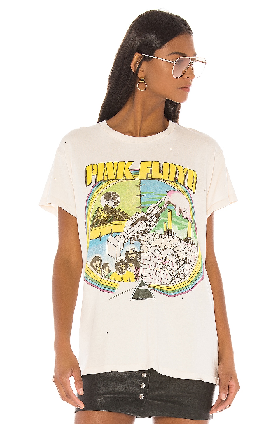 Madeworn X REVOLVE Pink Floyd Tee in Dirty White