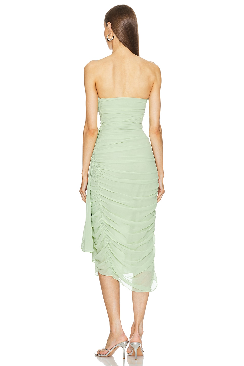 Michael Costello x REVOLVE Rosemary Midi Dress in Pistachio Green | REVOLVE