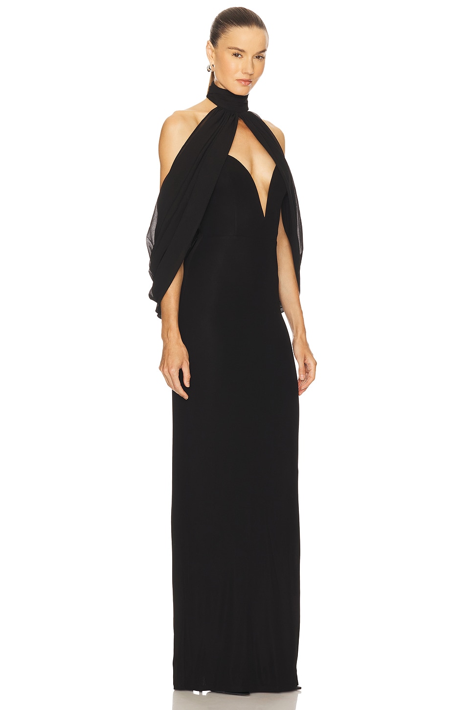 black fit and flare dress midi Stretchable Corset Fit & Flare Midi Dress