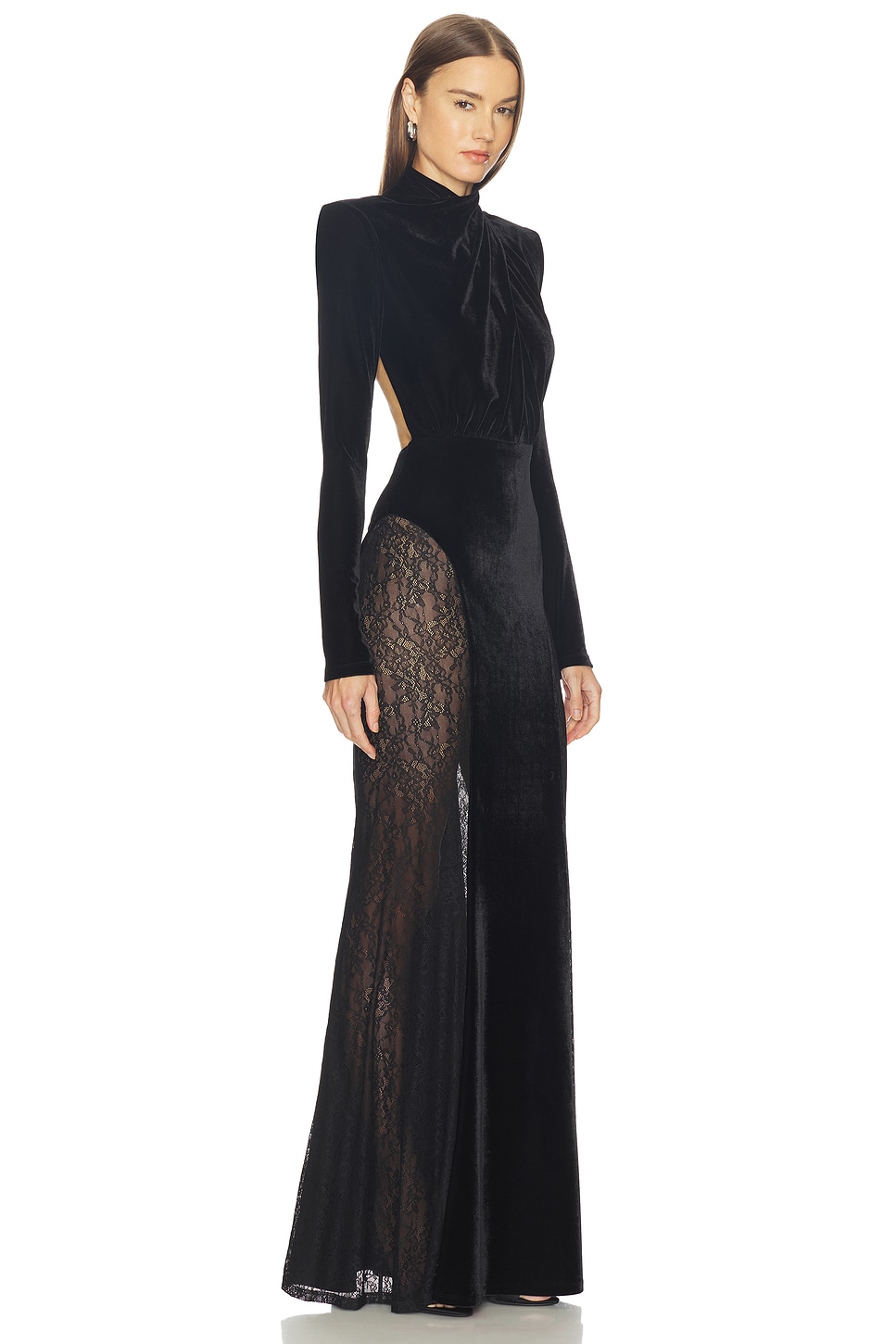white maxi dress for plus size Long Off-White Plus-Size Formal Dress