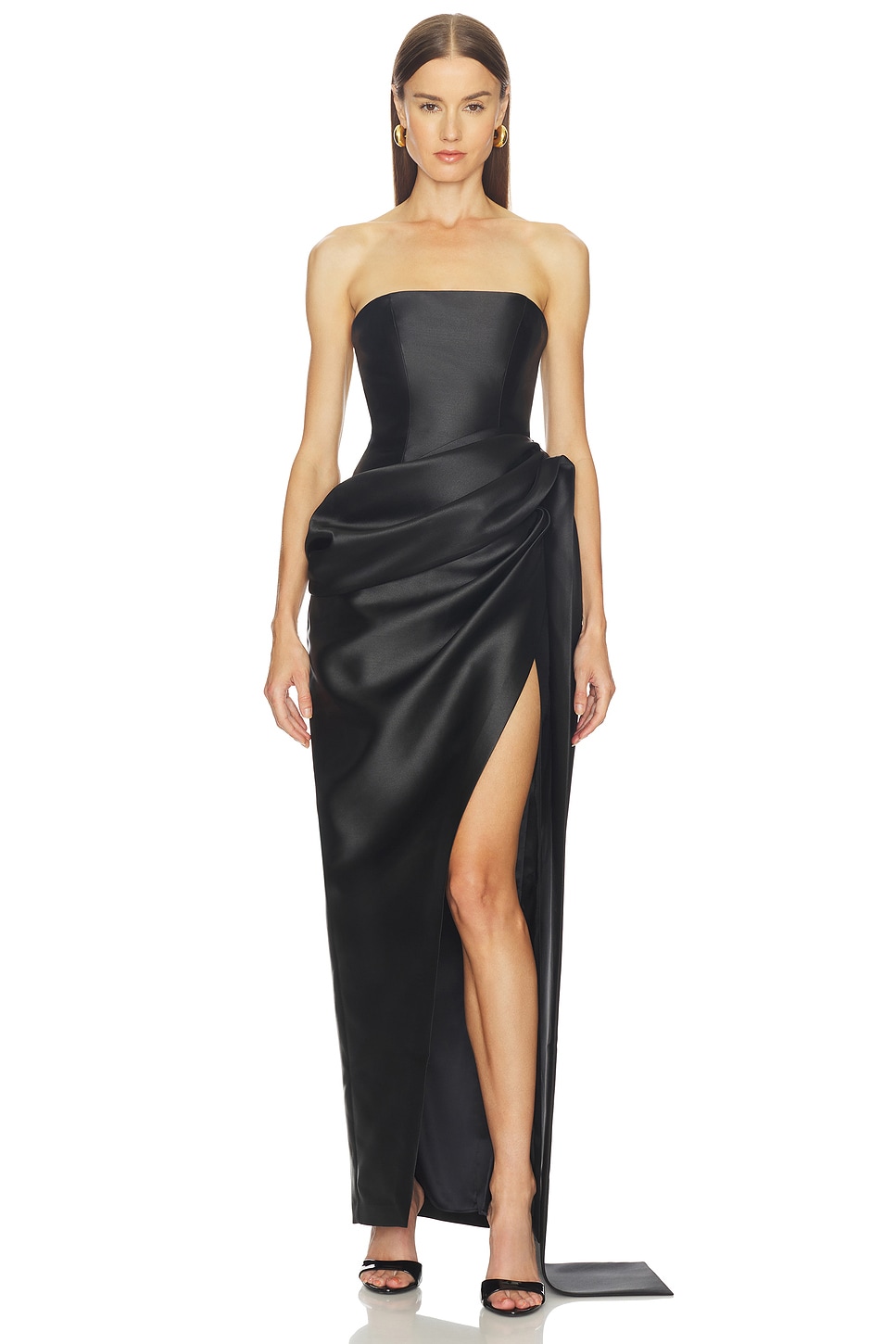 Michael Costello x REVOLVE Pommier Maxi Dress in Black | REVOLVE