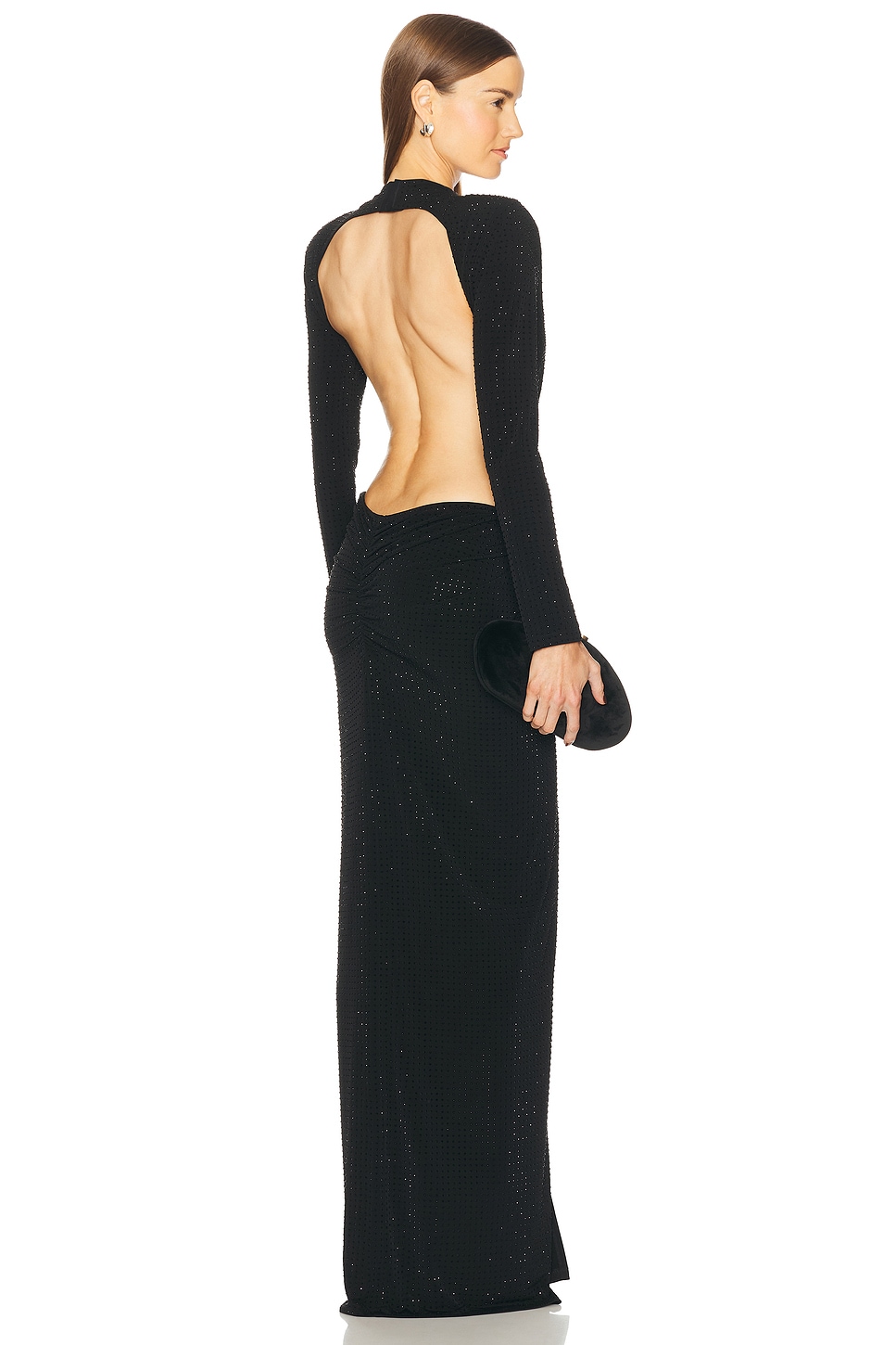 Michael Costello x REVOLVE Lucci Rhinestone Gown in Black | REVOLVE Michael Costello x REVOLVE Lucci Rhinestone Gown in Black | REVOLVE