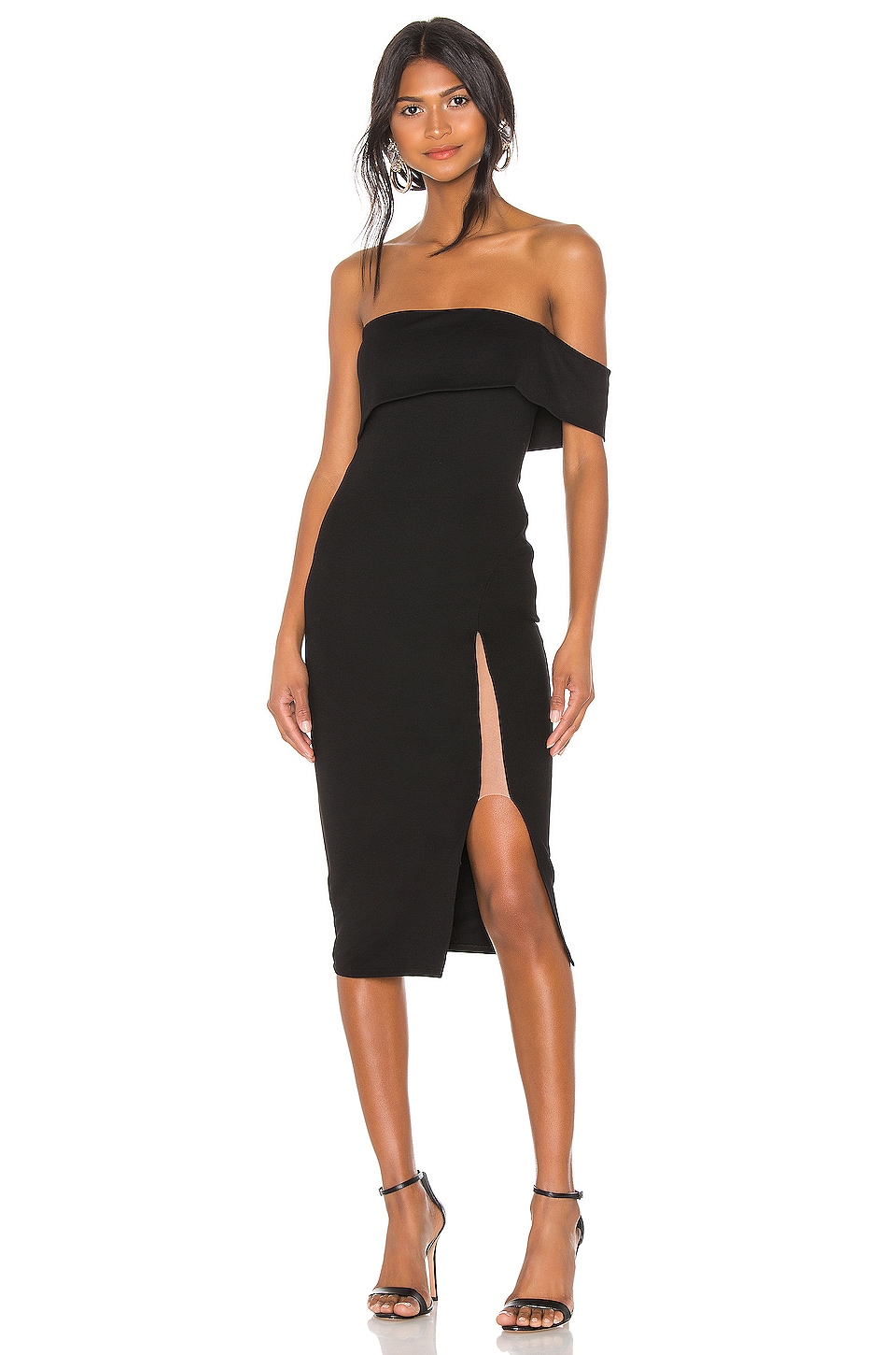 michael costello black dress