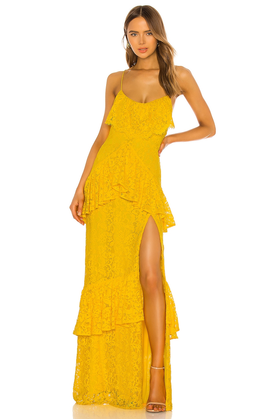 Michael Costello X Revolve Justine Gown In Yellow