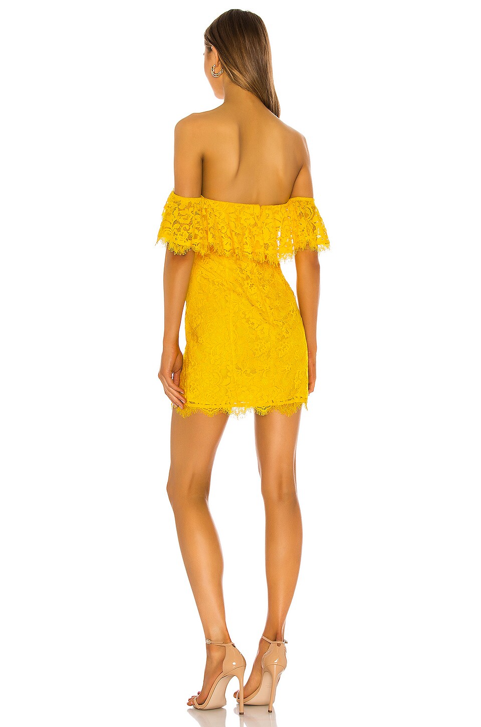 Michael Costello x REVOLVE Shera Mini Dress in Yellow REVOLVE