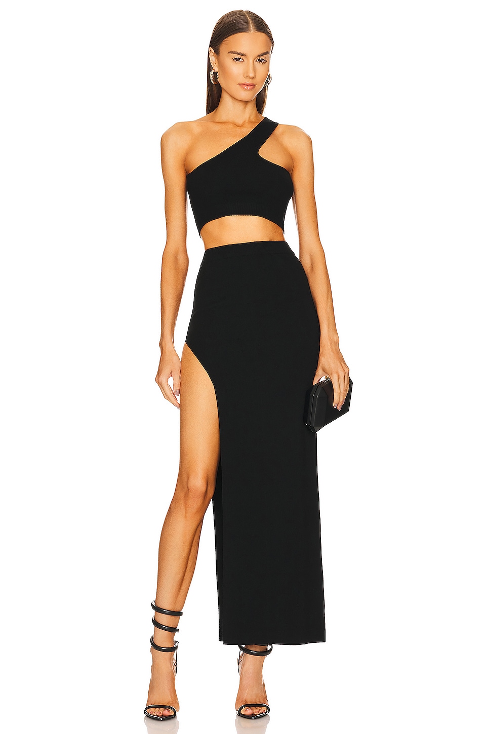 x REVOLVE Corrina High Slit Maxi Skirt