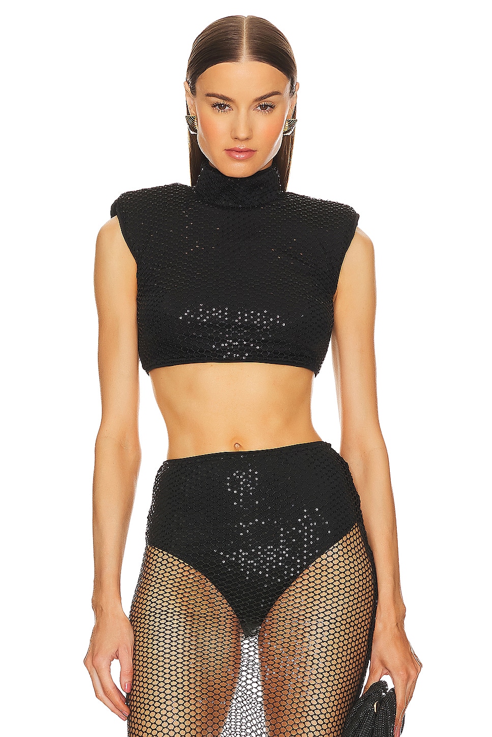 Sequin top from michael hot Costello (revolve)