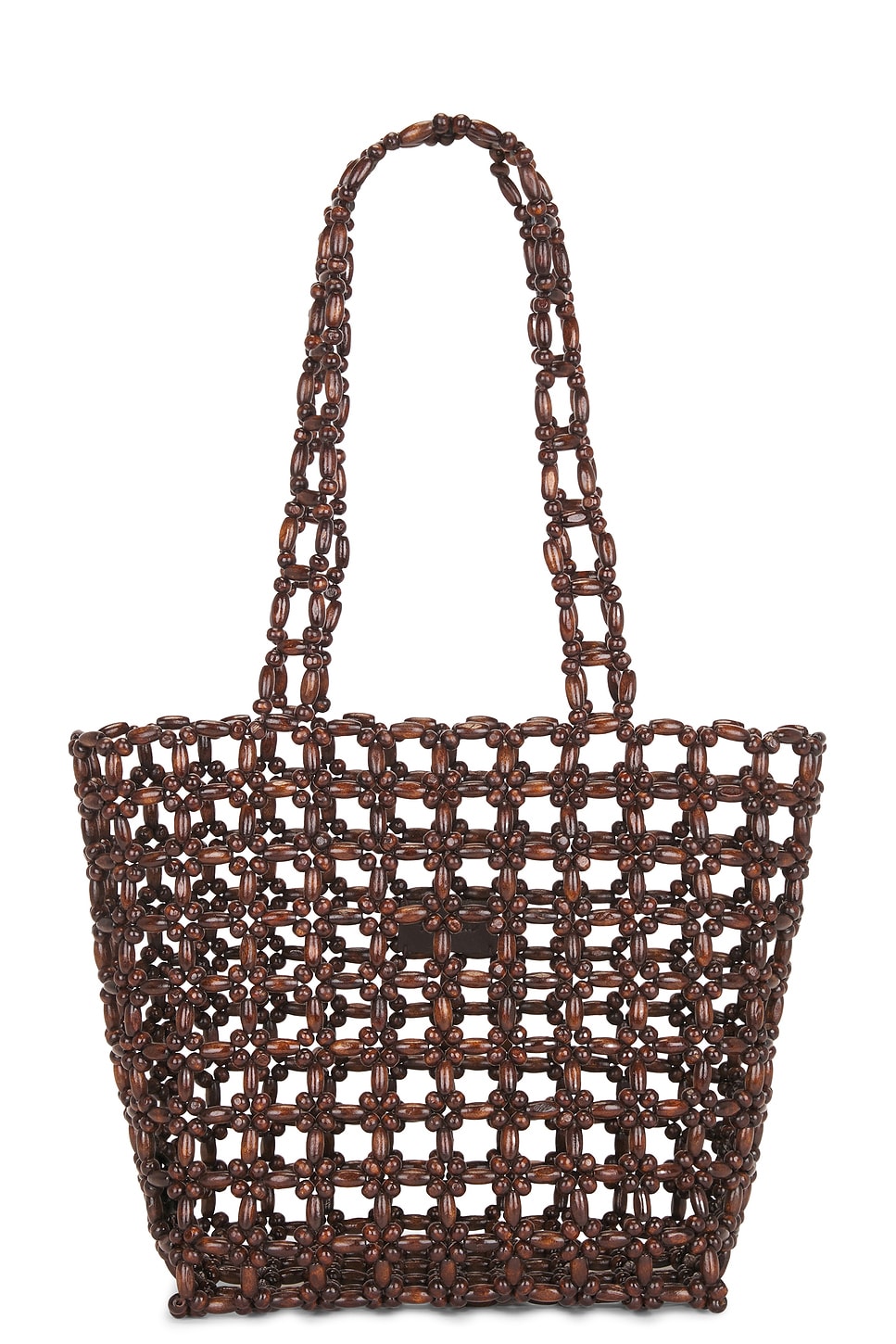 Wood Bead Tote Bag