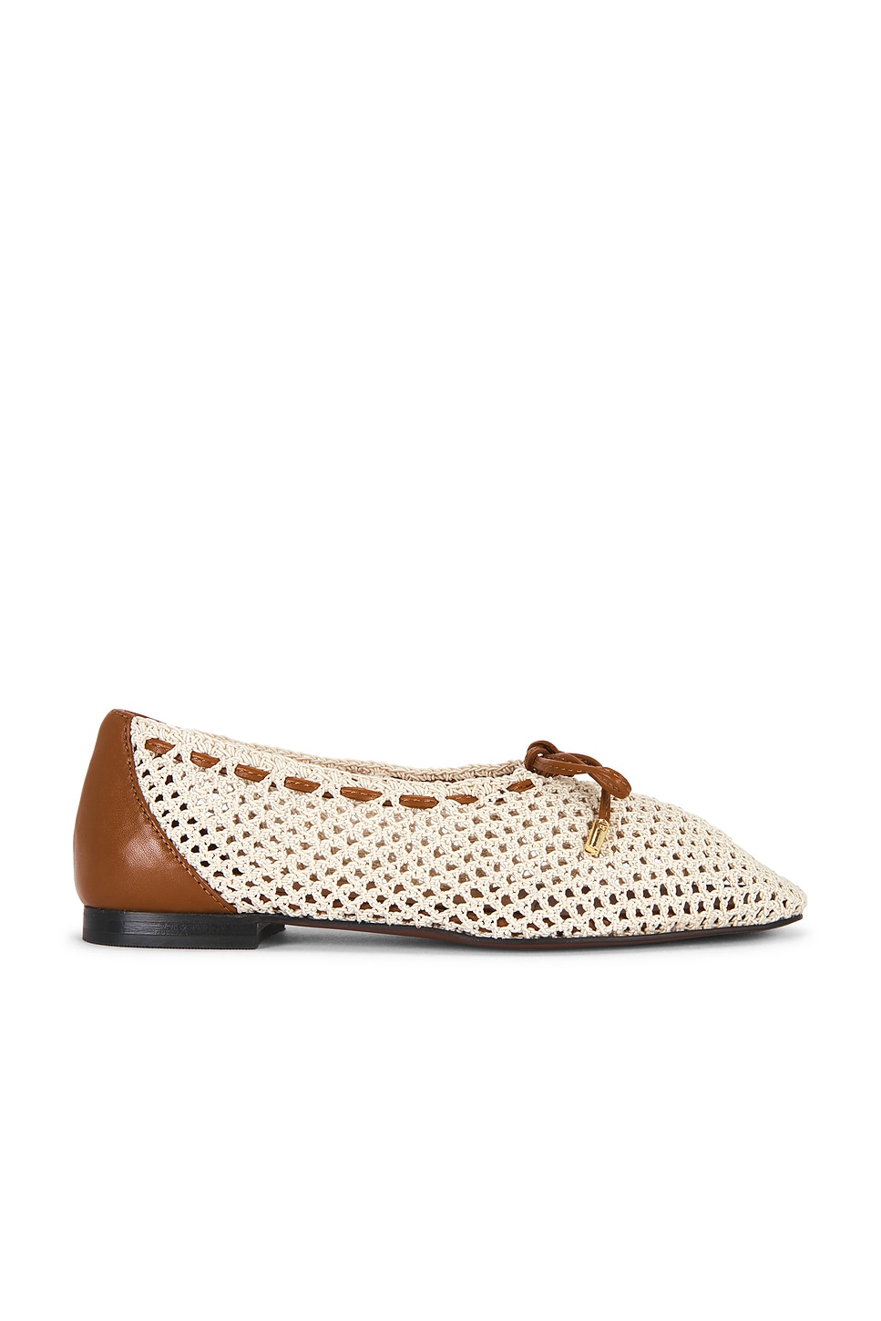 Sage Fishnet Ballet Flat