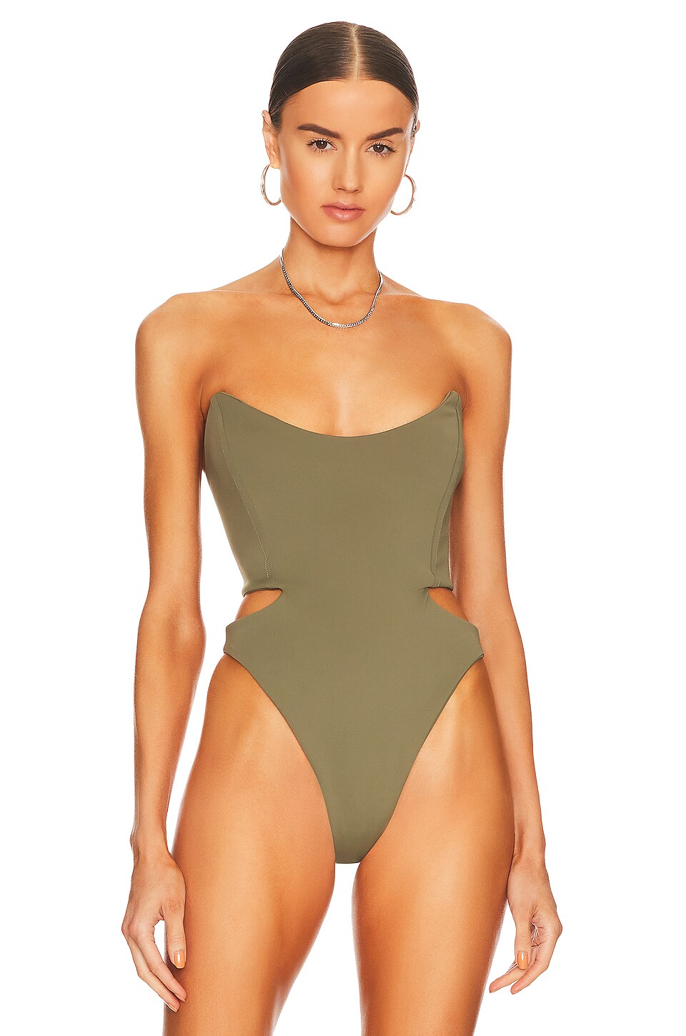 Mother of All Hemera Bodysuit in Army Green