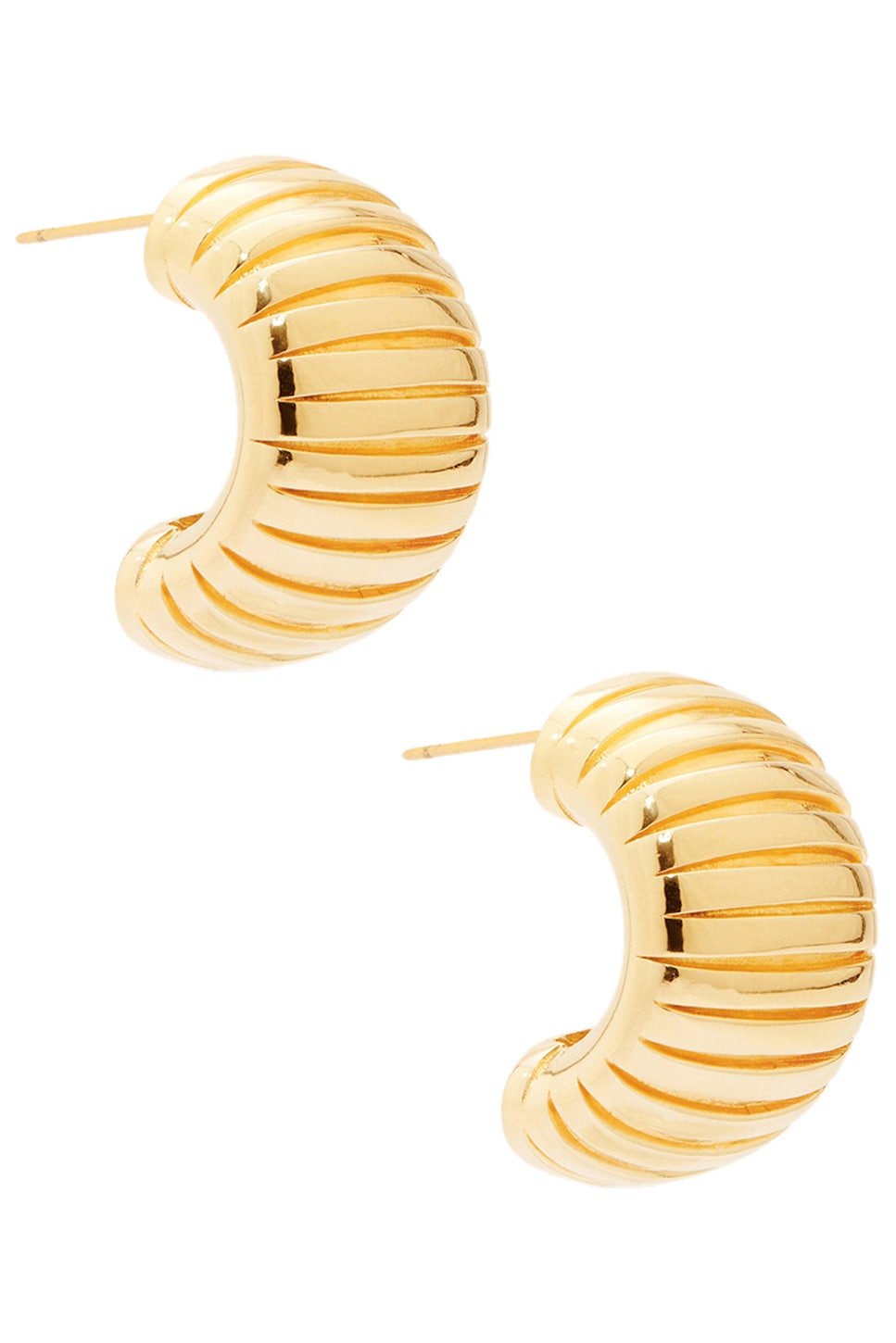 MEGA Small Step Earring in 14k Yellow Gold Plated | REVOLVE