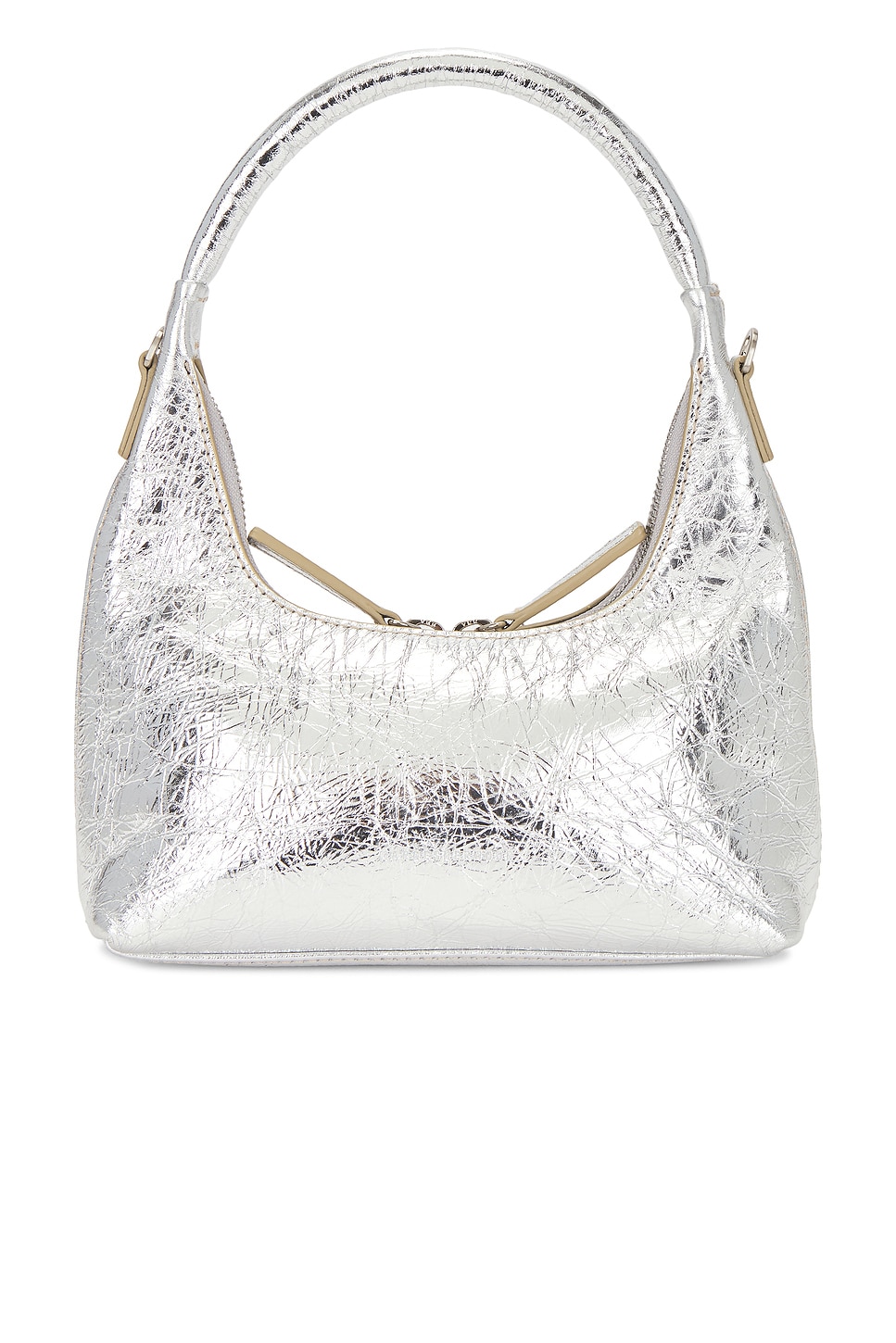MARGESHERWOOD Mini Hobo Bag in Silver Crinkle | REVOLVE