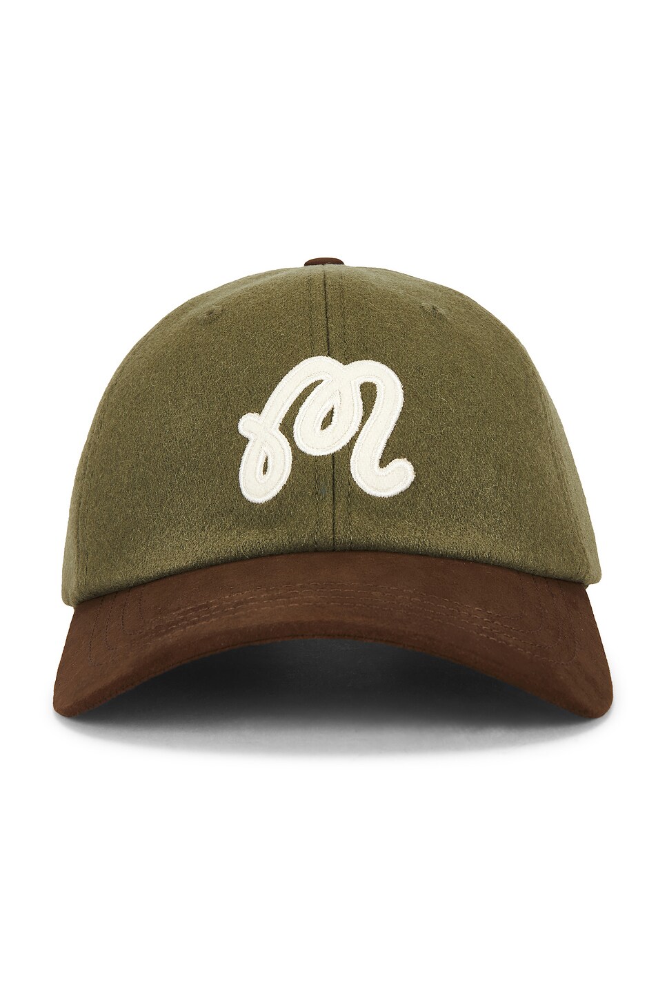 Malbon M Script Dad Hat in Olivine | REVOLVE