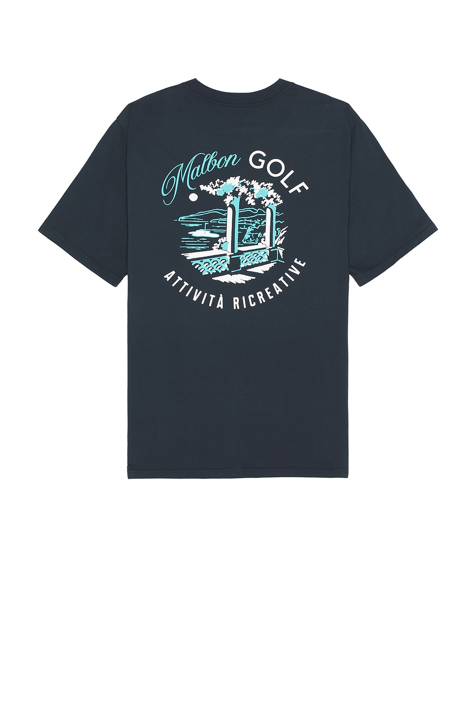 Malbon Golf Recreation Tee in Navy | REVOLVE