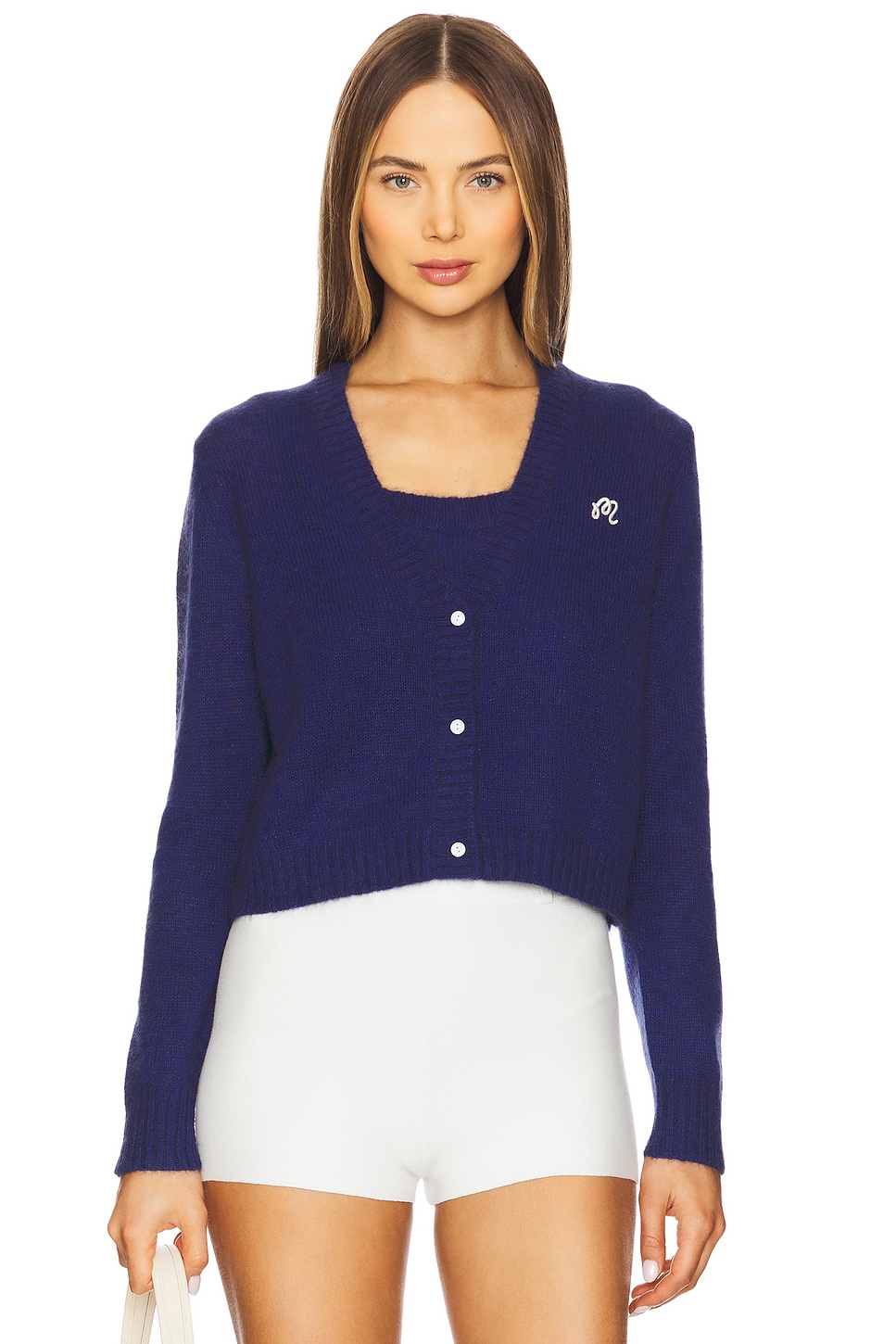 Malbon Golf Martine Cardigan And Top Set in Navy | REVOLVE