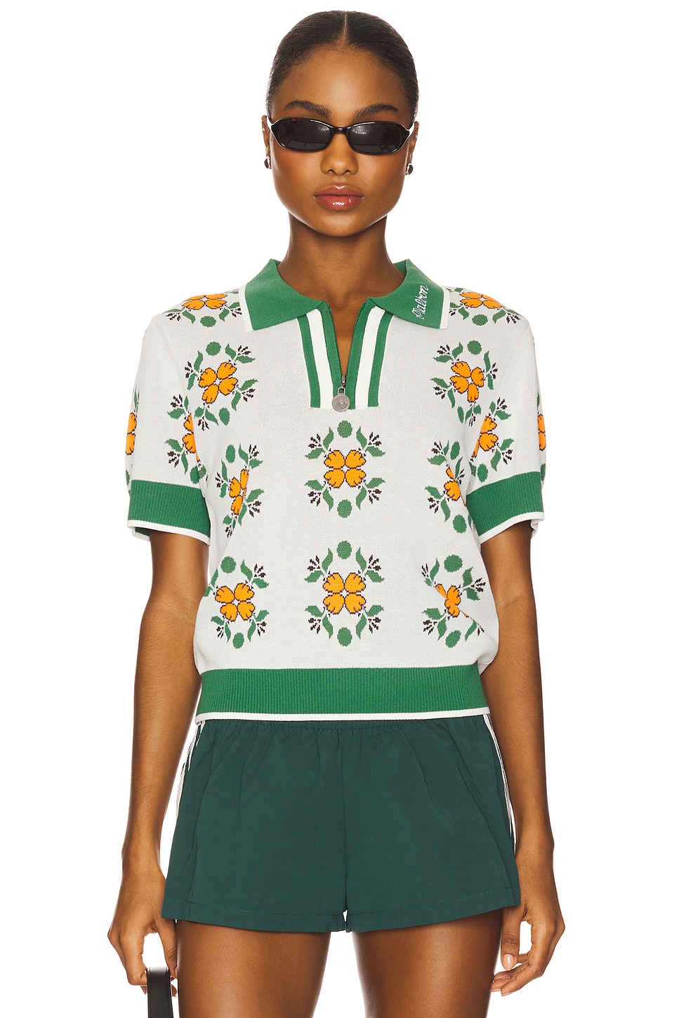 Lucia Quarter Zip Polo Top