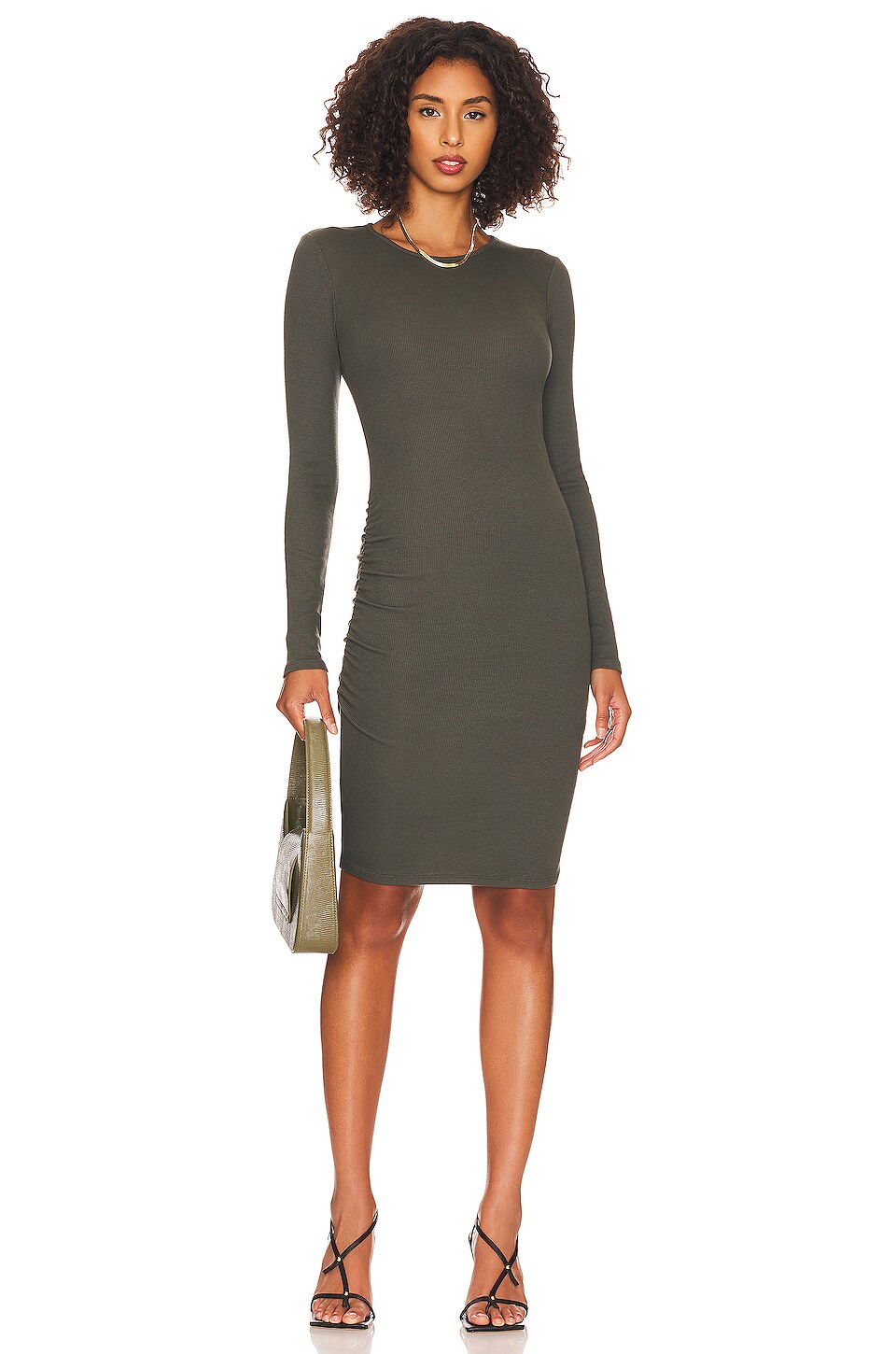 Michael Stars Jordan Mini Dress in Tarragon