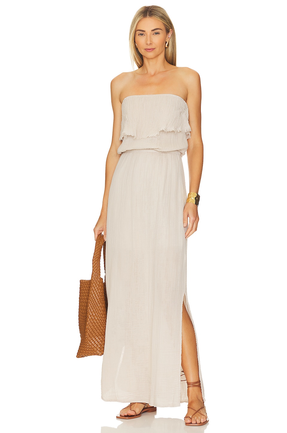 Michael Stars Tara Maxi Dress in Cement REVOLVE