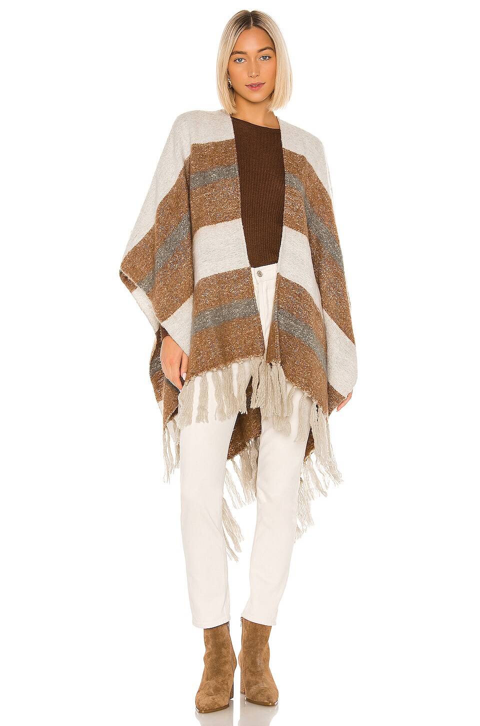 michael stars ruana scarf