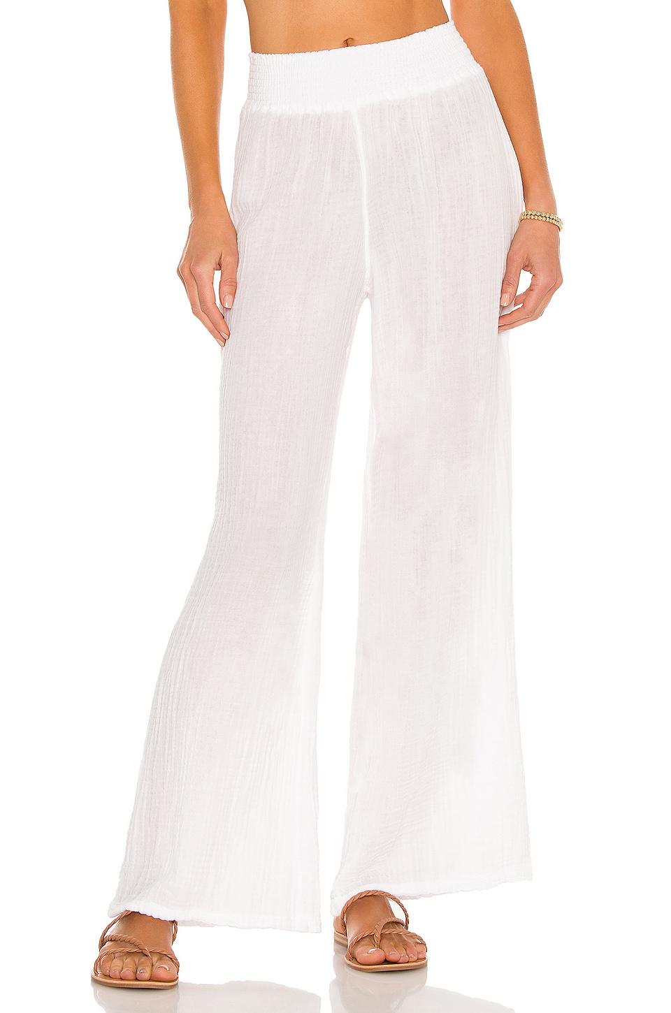 white beach pants womens