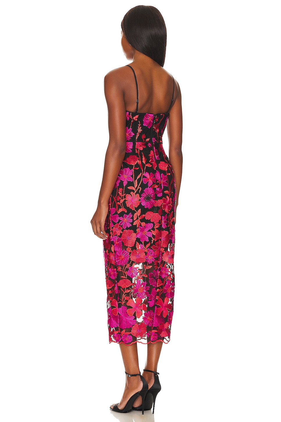 MILLY Kait Floral Embroidered Dress thumbnail