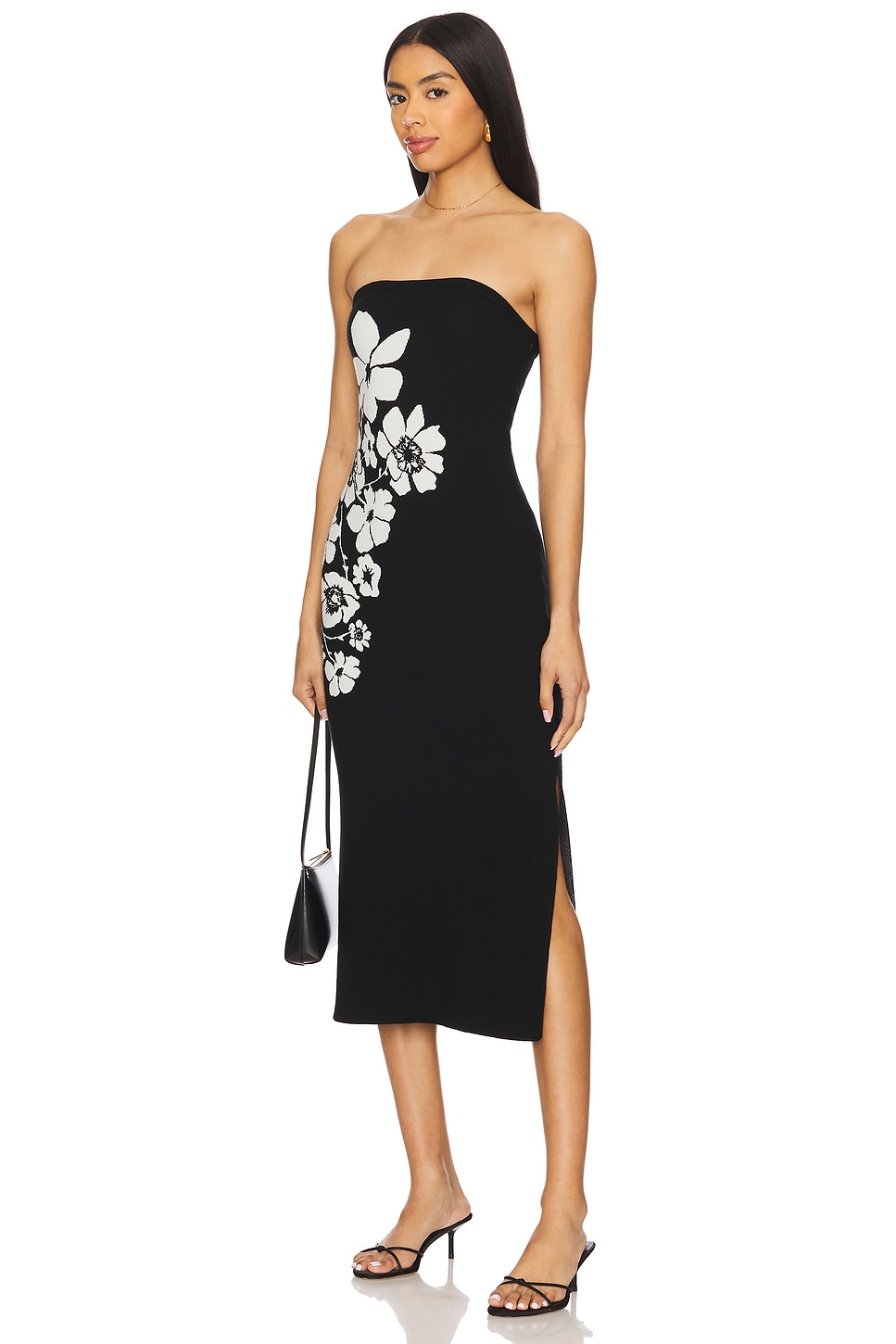 Milly Tie Side Floral Dress Milly Tie Side Floral Dress