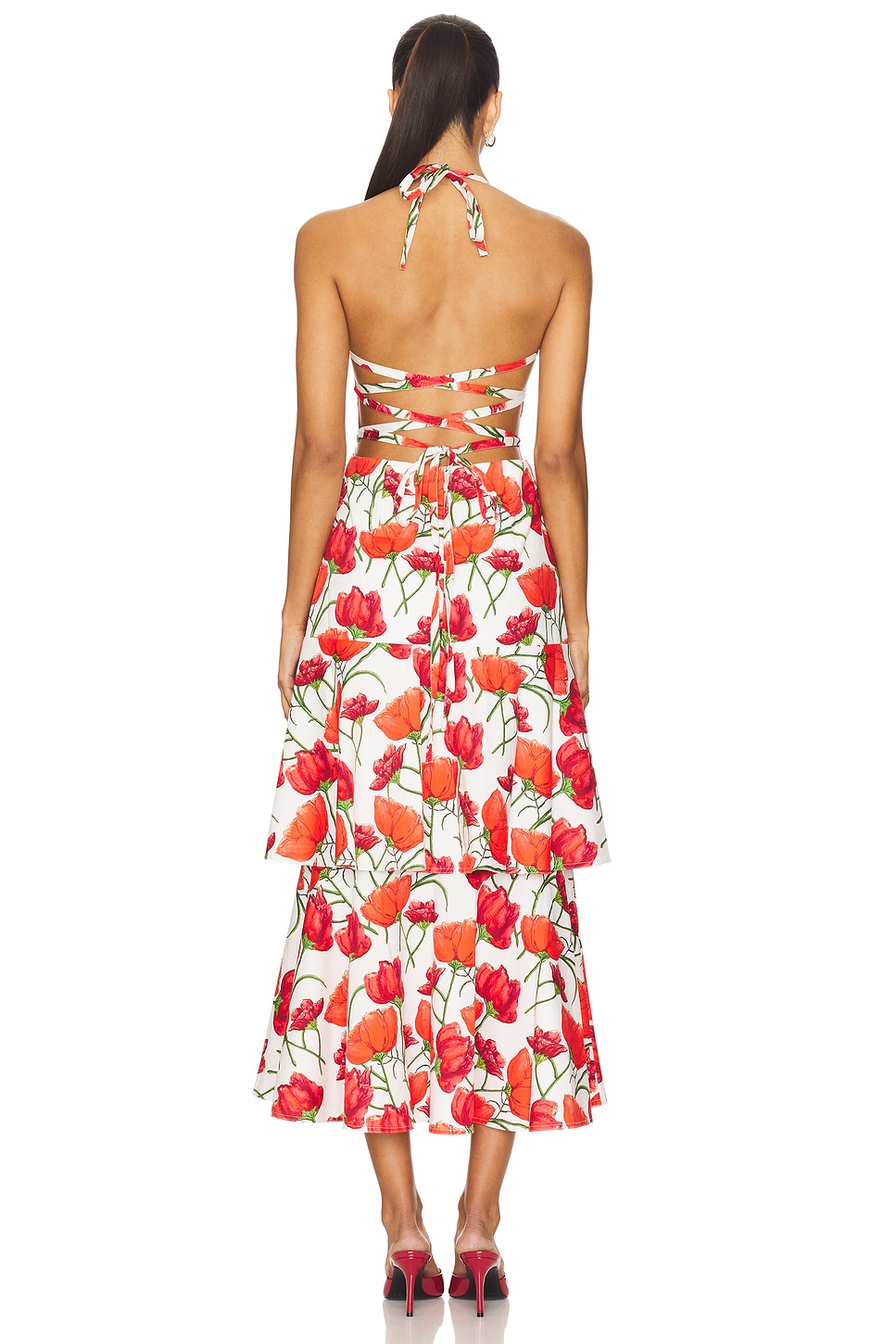 milly pink and red dress Milly Pink Multi Kait Dress