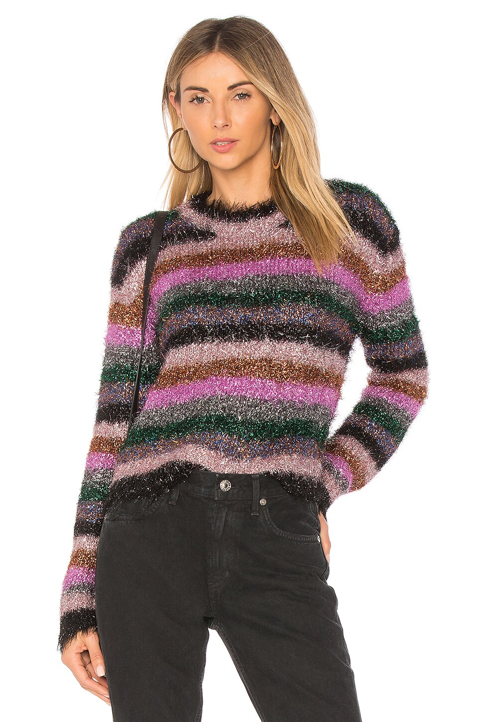 MILLY Fringe Sweater in Rainbow | REVOLVE